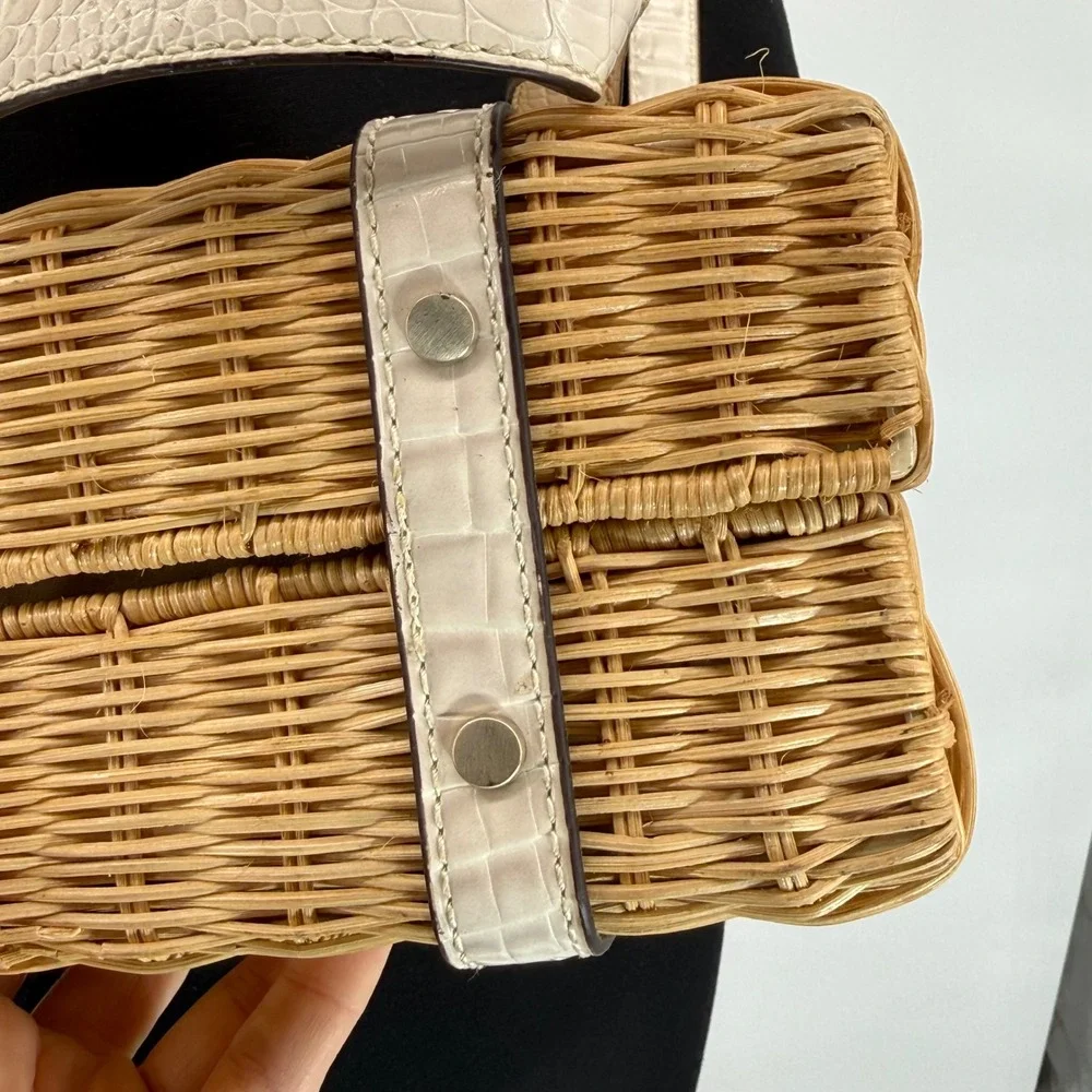 Guess wicker satchel